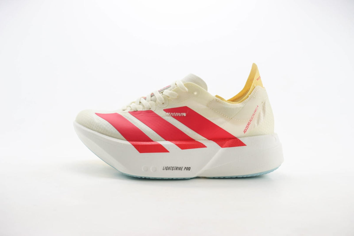 adidas Adizero Adios Pro 4 - Off White Better Scarlet Core Black